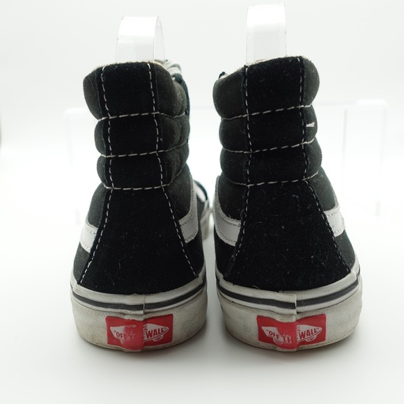 Vans Old Skool Sk8 Women Size 8.5 Shoes Black Skate Sneakers High Top Lace Up - Picture 4 of 9